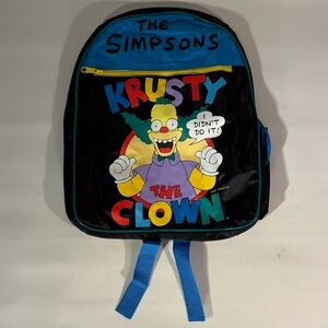 🔆RARE🔆 VINTAGE THE SIMPSONS BAGS KRUSTY THE CLOWN 1995 KIDZ BIZ KIDS BACKPACK